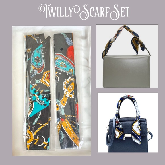 Handbag Skinny Scarf Set 3/$20 - Picture 5 of 7